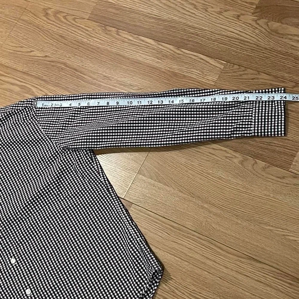J.Crew Men’s Large Slim Untucked Long Sleeve Button Down Shirt Gingham Check